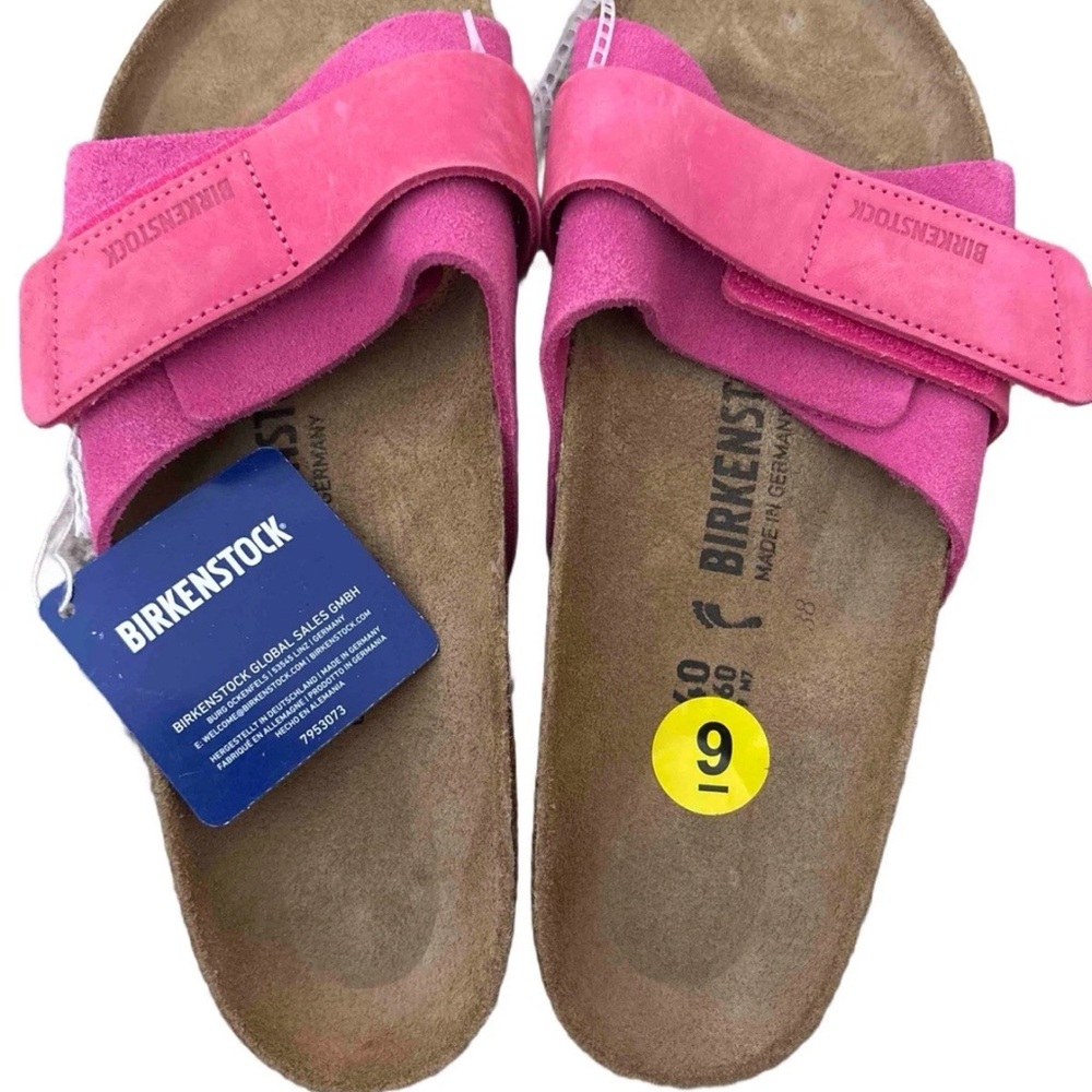Birkenstock Oita Candy Fuchsia Pink Suede NWT Size 40